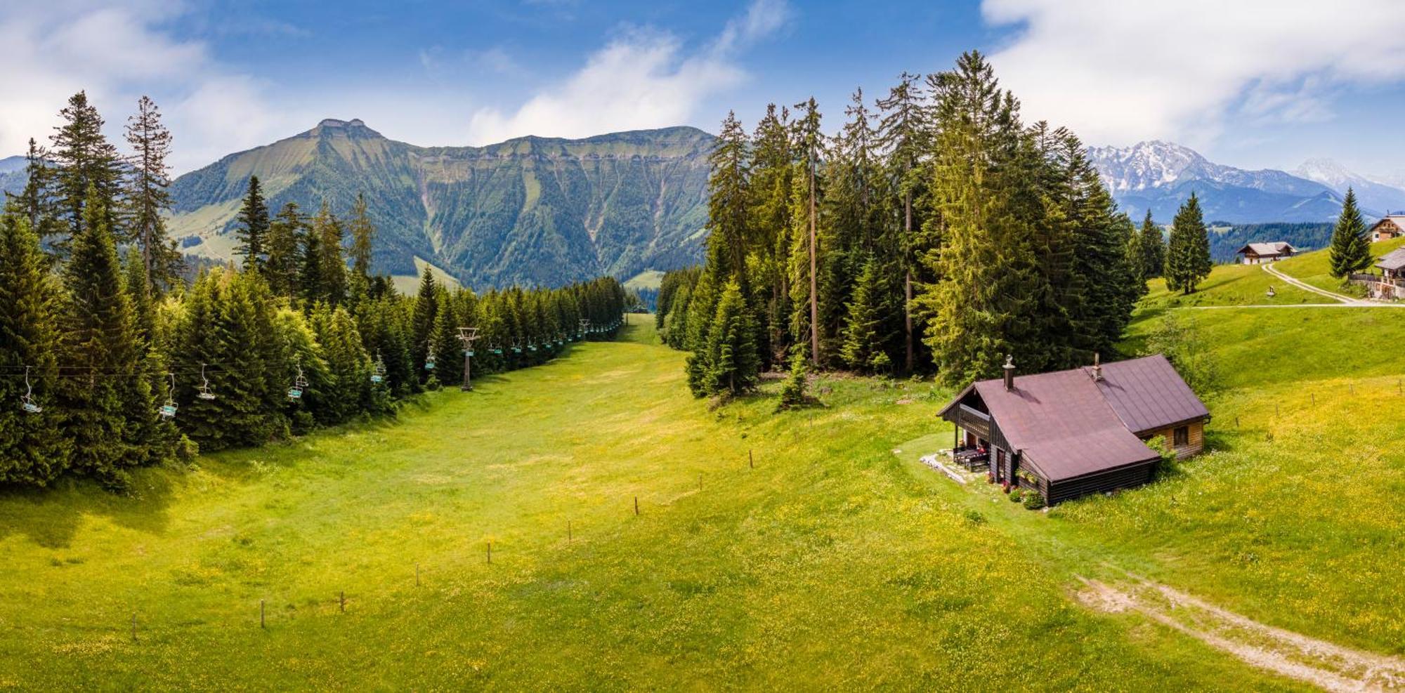 Schnaitstadl-Alm Selbstversorgerhuette Krispl Buitenkant foto